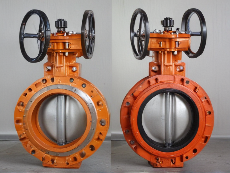 gear operated butterfly valve